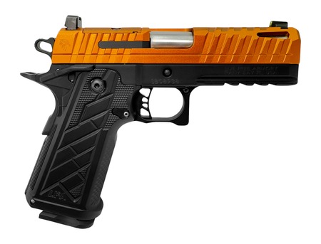 [787450998148] Live Free Armory HG8643-N Apollo 11 V2 Compact 9mm Luger 18+1 4.15" Stainless Barrel, Copper FX Cerakote Steel Optic Ready/Serrated Slide, Black Cerakote Steel Frame w/Beavertail  &  Picatinny Rail, Bla