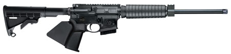 [022188873733] Smith  &  Wesson 12055 M & P15 Sport II OR *CA Compliant 5.56x45mm NATO 16" 10+1 Black Fixed Black Synthetic Stock Black California Paddle Grip Right Hand