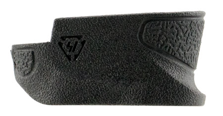 [708747546880] Strike Industries EMPMPS Enhanced Magazine Plate  made of Polymer with Black Finish  &  Extra Gripping Surface for S&W M & P Shield Magazines (Adds 2rds 9mm Luger, 1rd 40 S&W)