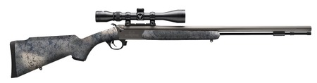 [405890311651] Traditions CR5846604437 NitroBolt w/Scope 50 Cal Firestick 24" Tungsten Cerakote Fluted Threaded Barrel, Tungsten Cerakote Drilled  &  Tapped Steel Receiver, Adj Cheek Piece  &  LOP Desert Web Synthetic S