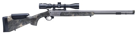 [040589031668] Traditions CR53846604537 NitroFire Pro 50 Cal 209 Primer Firestick 26" Tungsten Cerakote Fluted Threaded Barrel, Drilled  &  Tapped Steel Receiver, Adj Cheek Piece  &  LOP Desert Web Synthetic Stock, 3.5-