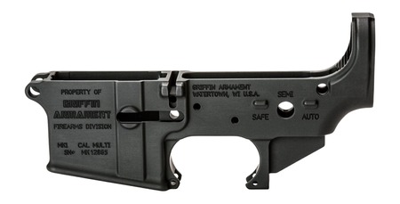 [791154085042] Griffin Armament MK1SL MK1 Stripped Lower Receiver AR-15 Black Aluminum