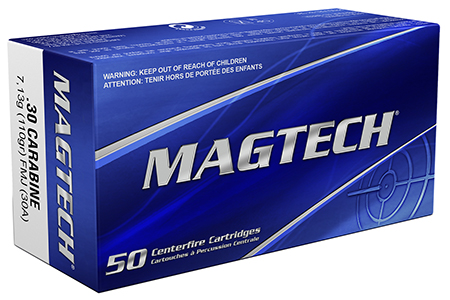 [754908124015] Magtech 30A Tactical/Training  30Carbine 110gr Full Metal Jacket 50 Per Box/20 Case