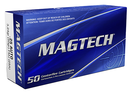 [754908160716] Magtech 25A Range/Training  25ACP 50gr Full Metal Jacket 50 Per Box/20 Case