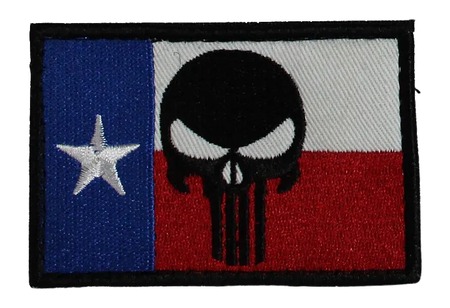 [888151017043] SME FLGTXPUN      TEXAS FLAG W/PUNISHER