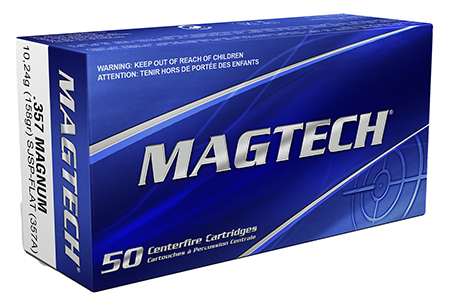 [754908110018] Magtech 357A Range/Training  357Mag 158gr Semi Jacketed Soft Point Flat 50 Per Box/20 Case