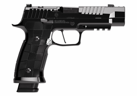 [798681729364] Sig Sauer 320SXGF9CWRES10 P320 SXG Reserve Full Size Frame 9mm Luger 10+1 3.90" Black Barrel, High Polish DLC Stainless Steel Integrated Compensator/Optic Ready/Serrated Slide  &  Frame w/Beavertail  &  P