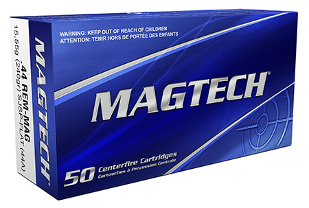 [754908164318] Magtech 44A Range/Training  44RemMag 240gr Semi Jacketed Soft Point Flat 50 Per Box/20 Case