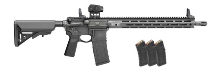 [706397003845] Springfield Armory STV916556BV2B5PAC SAINT Victor V2 Gear Pac 5.56 NATO 30+1 16" Black Melonite Barrel, Black Hardcoat Anodized Aluminum Receiver w/Picatinny Rail, M-LOK Handguard, B5 Enhanced SOPMOD