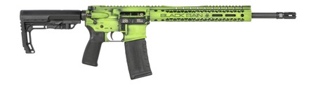 [680490950353] Black Rain Ordnance FUSION300BLKZGB Fission  300 Blackout 30+1 16" Black Nitride Threaded Barrel, Zombie Green Battleworn Aluminum Receiver w/Picatinny Rail, M-LOK Handguard, MFT Minimalist Black Poly