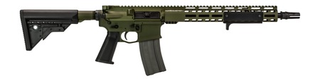 [631465975727] Griffin Armament MK2PATROLWHG-W MK2 Patrol 223 Wylde 30+1 14.50" Black Anodized Barrel, Warhawk Green Anodized Aluminum Receiver w/Picatinny Rail, M-LOK Handguard, Griffin Extreme Condition Black Poly