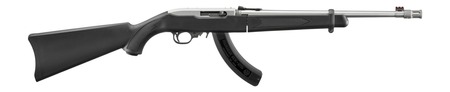 [736676320288] Ruger 32028 10/22 Takedown 22 LR 25+1 18.50" Matte Threaded Barrel, Matte Stainless Steel Drilled  &  Tapped Receiver, Black Fixed Synthetic Stock