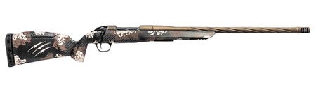[853418415580] Fierce Firearms  Twisted Rage LR Full Size 308 Win 4+1 18" Smoked Bronze Cerakote Match Grade/Spiral Threaded Stainless Steel Barrel, Drilled  &  Tapped Receiver, Desert Shadow Camo Push Button Adj Comb
