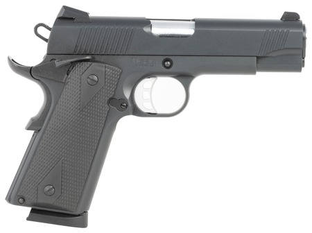 [711500175265] Tisas Arms 10100121 1911  Carry 9mm Luger 9+1 4.25" Black Cerakote Carbon Steel Serrated Slide  &  Frame w/Beavertail, Black Rubber Grip