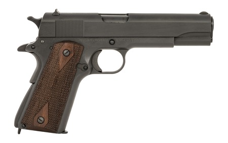 [711500175784] Tisas Arms 10100539 1911 A1 U.S. Army 45 ACP 7+1 5.02" Manganese Phosphate Coated Carbon Steel Serrated Slide  &  Frame, Walnut Grip