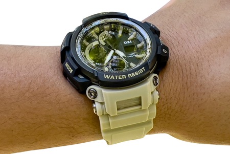 [024718514543] CAMP UZI-W-1708-K UZI SHOCK DIGITAL WATCH KHAKI