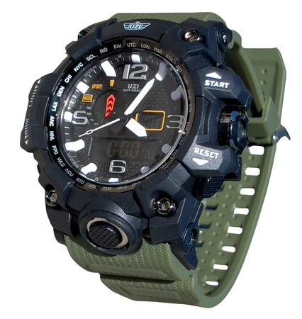 [024718514536] CAMP UZI-W-1545-G UZI SHOCK DIGITAL WATCH OD
