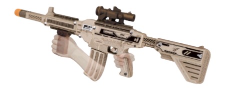 [810112982824] CAMP CBG-PZ-10    AR/15 3D SHOOTS NERF DARTS