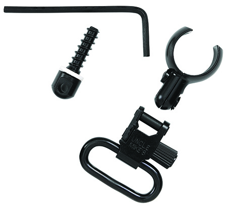 [043699139125] Uncle Mike's 13912 Magnum Band Swivel Set Quick Detach 115 CFL Tri-Lock Blued 1" Loop for .630-.675" Mag Tubes