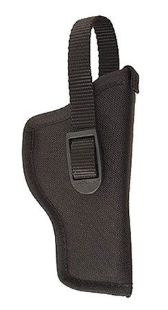 [043699810116] Uncle Mike's 81011 Sidekick Hip Holster OWB Size 01 Black Cordura Belt Loop Fits Medium Autos Fits 3-4" Barrel Right Hand