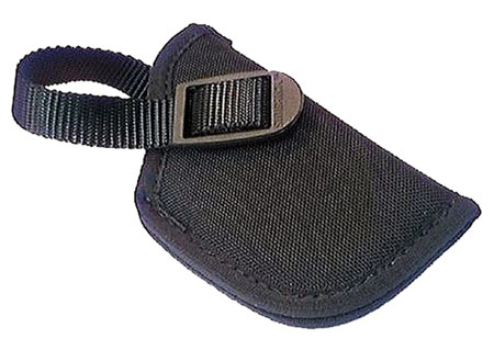 [043699811014] Uncle Mike's 81101 Sidekick Hip Holster OWB Size 10 Black Cordura Belt Loop Fits 22-25 Cal Small Autos Right Hand