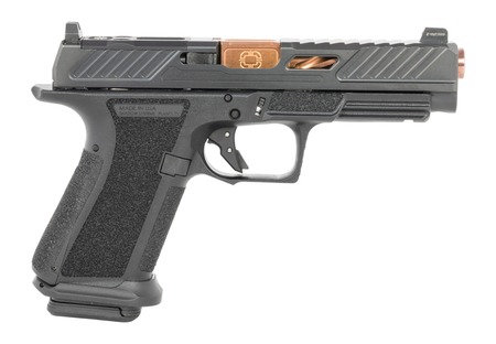 [810013435931] Shadow Systems SS-1027-B MR920L Elite 9mm Luger 15+1, 4.50" Black Nitride Match Grade/Spiral Fluted Barrel, Black Nitride Optic Cut/Serrated/Window Cut Stainless Steel Slide, Black Polymer Frame w/Bea