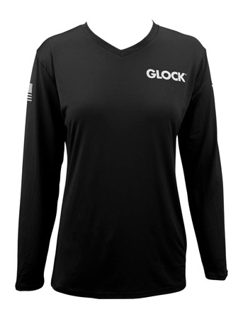 [764503070372] GLK AP96424 LADIES PERFORMANCE SHIRT BLK XL