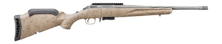 [736676469604] Ruger 46960 American II Ranch 7.62x39mm 5+1 16.10" Cobalt Cerakote Spiral Threaded Barrel  &  Alloy Steel Receiver w/Picatinny Rail, Flat Dark Earth Splatter Adj Comb  &  LOP Synthetic Stock, Left Hand