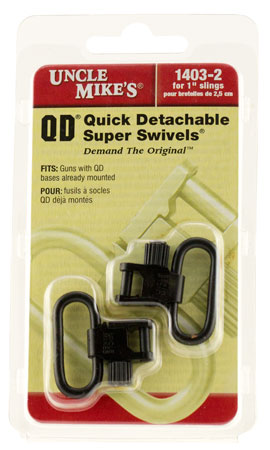 [043699140329] Uncle Mike's 14032 Super Swivel  Quick Detach Tri-Lock Blued 1" Loop for Rifles or Shotguns w/QD Bases