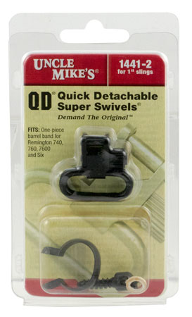 [043699144129] Uncle Mike's 14412 Super Swivel  Quick Detach Blued 1" Loop for Remington 7600/ 760 (1969-Present)