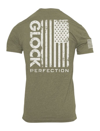 [764503070877] GLK AP96398 PERFECTION FLAG TEE M   GRN