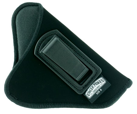 [436998900198] Uncle Mike's 89001 Inside The Pants Holster IWB Size 0 Black Suede Like Belt Clip Fits Sm/Med DA Revolver Fits 2-3" Barrel Right Hand