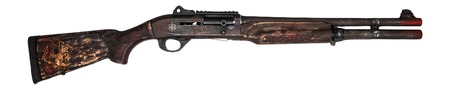 [860014933554] MAC 21000122APOC Apocalypse  12 Gauge Semi-Auto 3" 5+1 18.50" Multicolor Distressed Cerakote Barrel, Multicolor Engraved  &  Distressed Cerakote Receiver w/Picatinny Rail, Aged, Distressed  &  Engraved Wo