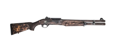 [860014933554] MAC 21000122APOC Apocalypse  12 Gauge Semi-Auto 3" 5+1 18.50" Multicolor Distressed Cerakote Barrel, Multicolor Engraved  &  Distressed Cerakote Receiver w/Picatinny Rail, Aged, Distressed  &  Engraved Wo