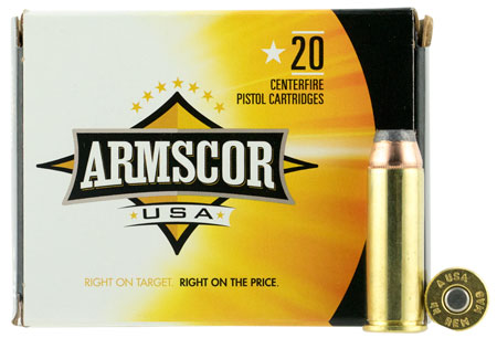 [812285022871] Armscor FAC44M2N USA  44Rem Mag 240gr Jacketed Hollow Point 20 Per Box/25 Case