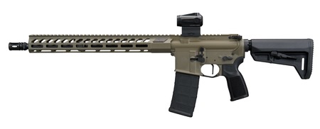 [798681744206] Sig Sauer RM400556N16BFORGEMSGRN M400 Forge 5.56 NATO 30+1 16" Moss Green Cerakote Alloy Receiver w/Picatinny Rail, M-LOK Handguard, Magpul SL-K Black Polymer Stock, Black Polymer Grip, Sig ROMEO MSR