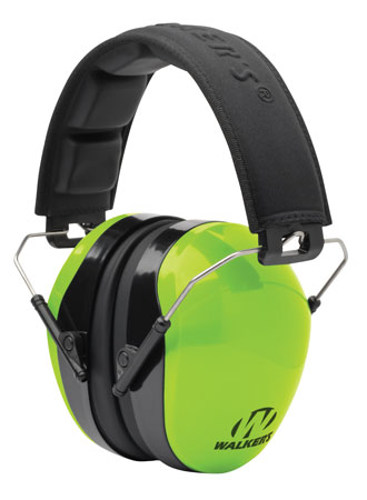 [888151015674] Walker's GWPDCPMHVG Advanced Protection Passive Muff 26 dB Over the Head Lime Green/Black Polymer