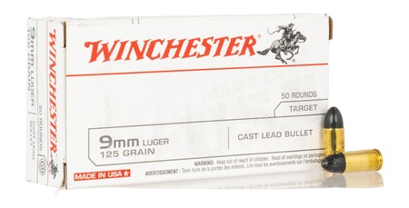 [020892227095] WIN USA9MM125 9MM USA TARGET CLB 125GR   50/10