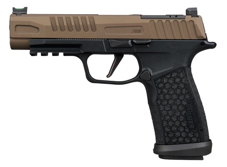 [798681746453] Sig Sauer 365XF9FBZXR3 P365 Fuse 9mm Luger 21+1 4.30" Black DLC Bronze Cerakote w/Freedom Engraving Stainless Steel Optic Ready/Serrated Slide, Black Stainless Steel Frame w/Beavertail  &  Picatinny Rai