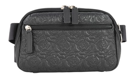 [035452178052] GTM GTM-117/RSE BLACK WAITSPACK CROSSBODY-LAMB