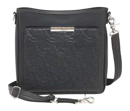[035452174740] GTM GTM-98LMB/BK      SLIM PURSE CROSSBODY-LAMB
