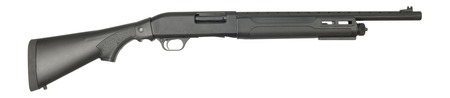 [810162051303] Tokarev USA 21000430 TSP  12 Gauge Pump 3" 4+1 18.50" Black Heat Shield Barrel, Black Drilled  &  Tapped Aluminum Receiver, Fixed Black Synthetic Stock