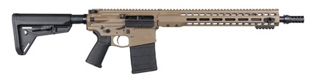 [810021512525] Barrett 18849 REC10 DMR 6.5 Creedmoor 20+1 16" Black Match Grade Threaded Barrel, Flat Dark Earth Cerakote Aluminum Receiver w/Picatinny Rail, M-LOK Handguard, Magpul MOE Black Polymer Stock  &  Grip, A