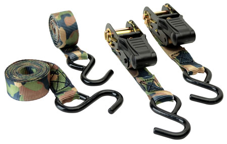 [888151015100] HME RS4PK Camouflage Ratchet Tie Down Straps Camouflage 4 Pack