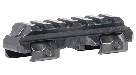 [850053448386] Reptilia LLC 100271 RMU Mount 6 Slot Black 7075-T6 Aluminum Mil-Spec 1913 Picatinny Rail Mount