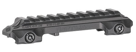 [850053448379] Reptilia LLC 100270 RMU Mount 9 Slot Black 7075-T6 Aluminum Mil-Spec 1913 Picatinny Rail Mount