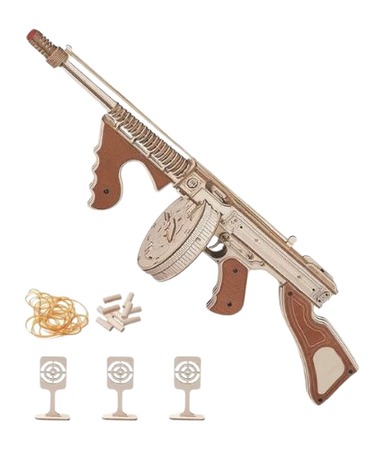 [810112982862] CAMP CBG-PZ-6     WOOD PUZZLE  TOMMY GUN
