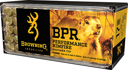[020892103993] Browning Ammo B195117050 BPR Performance Rimfire  17HMR 17gr Polymer Tip 50 Per Box/20 Case
