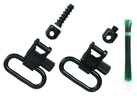 [043699153121] Uncle Mike's 15312 Fore End Band Swivel Set Quick Detach 115 LRB Blued 1" Loop for Tube Magazine Leaver Action Rifles/ Carbines/ Mossberg 500 Shotguns