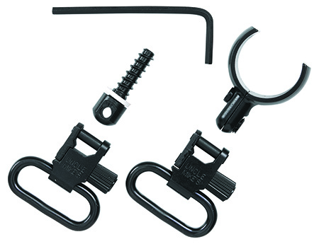 [043699159222] Uncle Mike's 15922 Magnum Band Swivel Set Quick Detach 115 SG-12 Blued 1" Loop for Winchester 101/201 12 Gauge O/U Shotgun